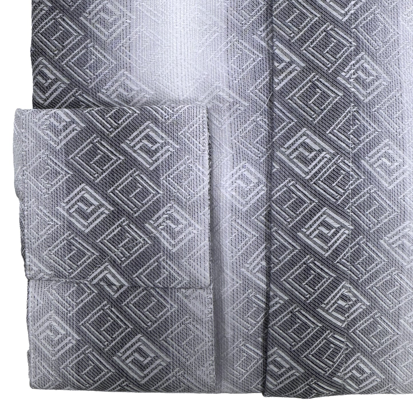 Versace Gray & White Patterned Dress Shirt
