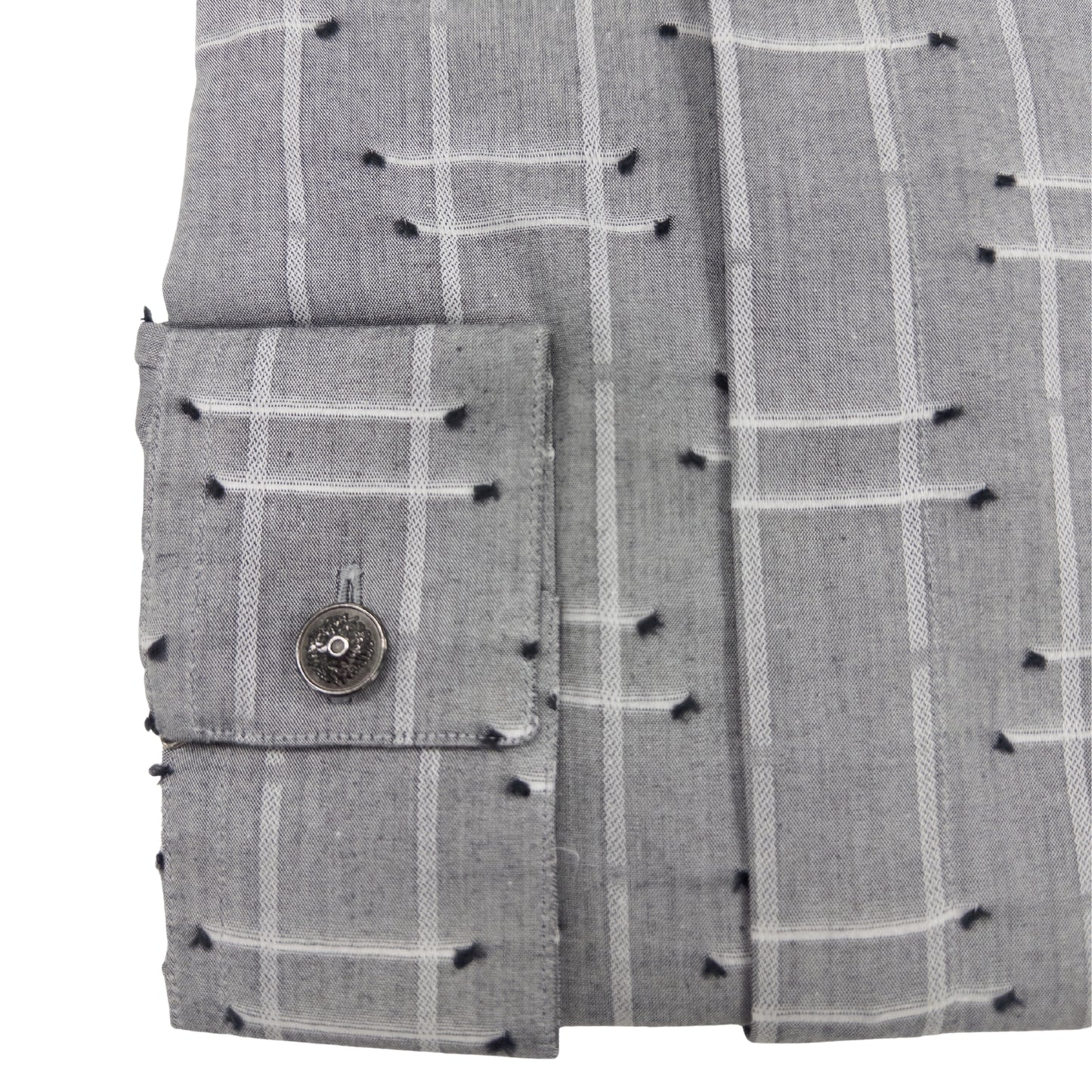 Versace Grey Striped Dress Shirt