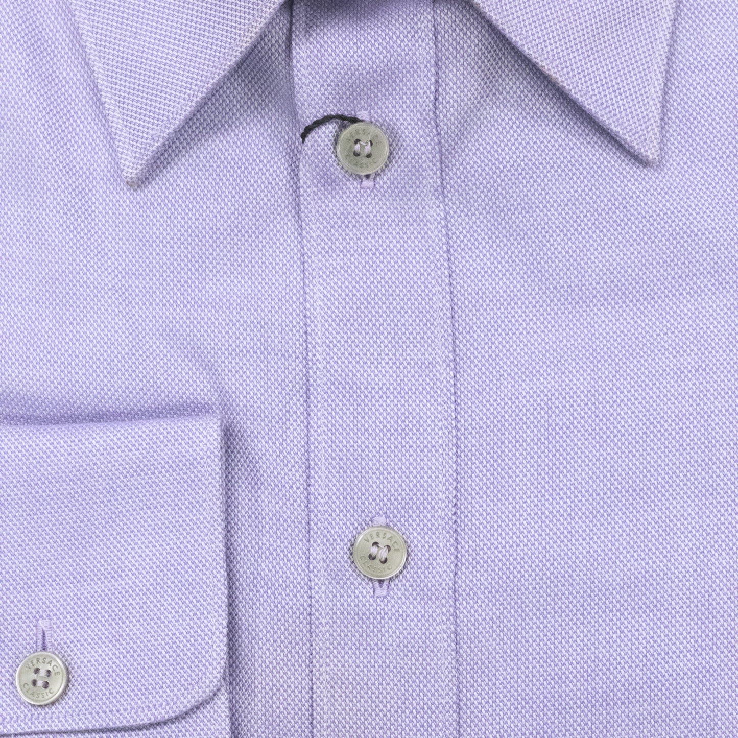 Versace Lavender Textured Dress Shirt
