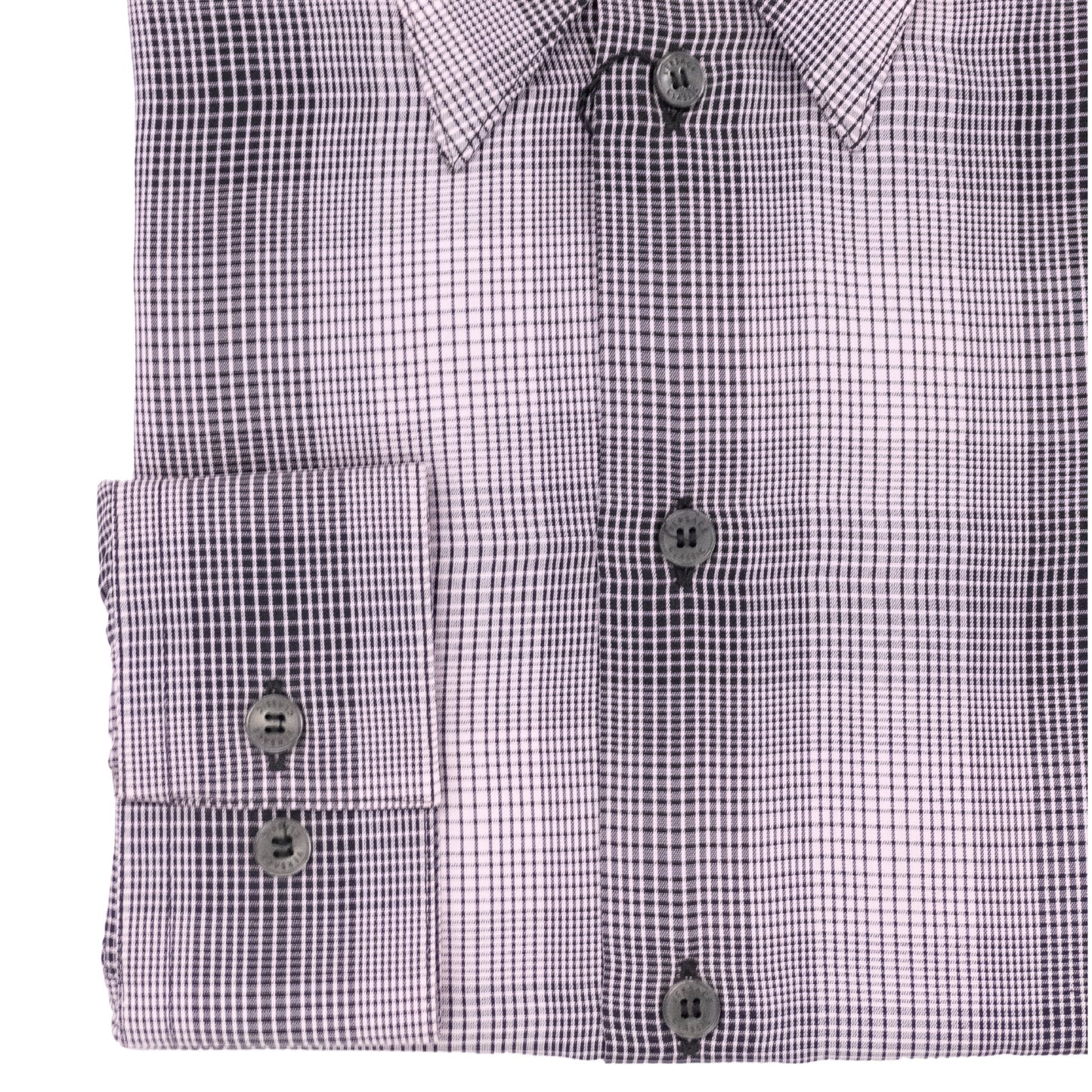 Versace Pink Plaid Dress Shirt