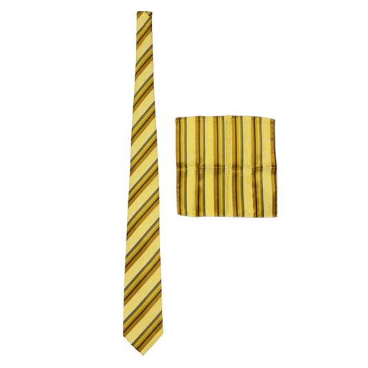 Yellow & Gold Paisley Tie