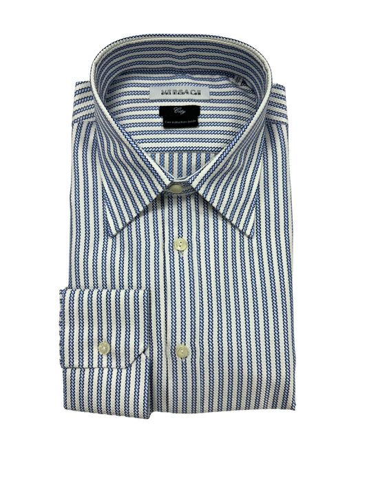 Versace Blue Helix Dress Shirt