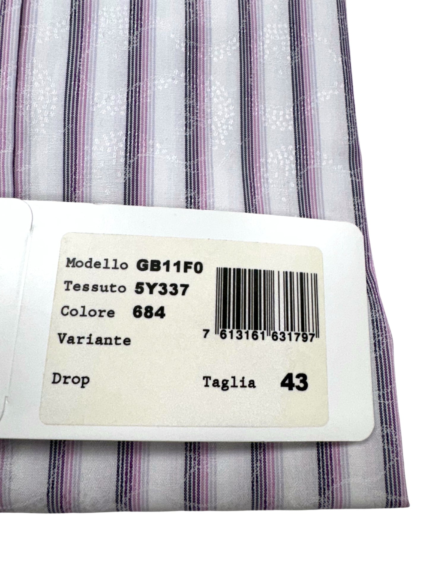 Versace Striped Floral Detail Dress Shirt