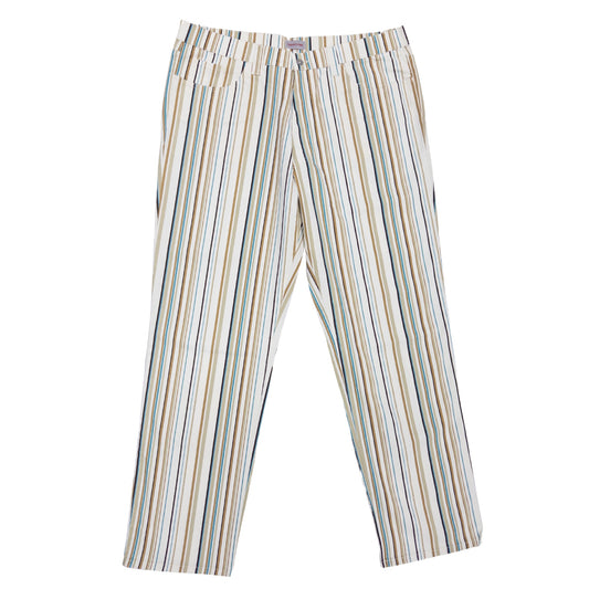 Versace Colored Pinstripe Pants