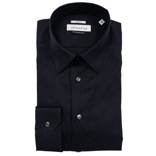 Versace V Circle Black Dress Shirt