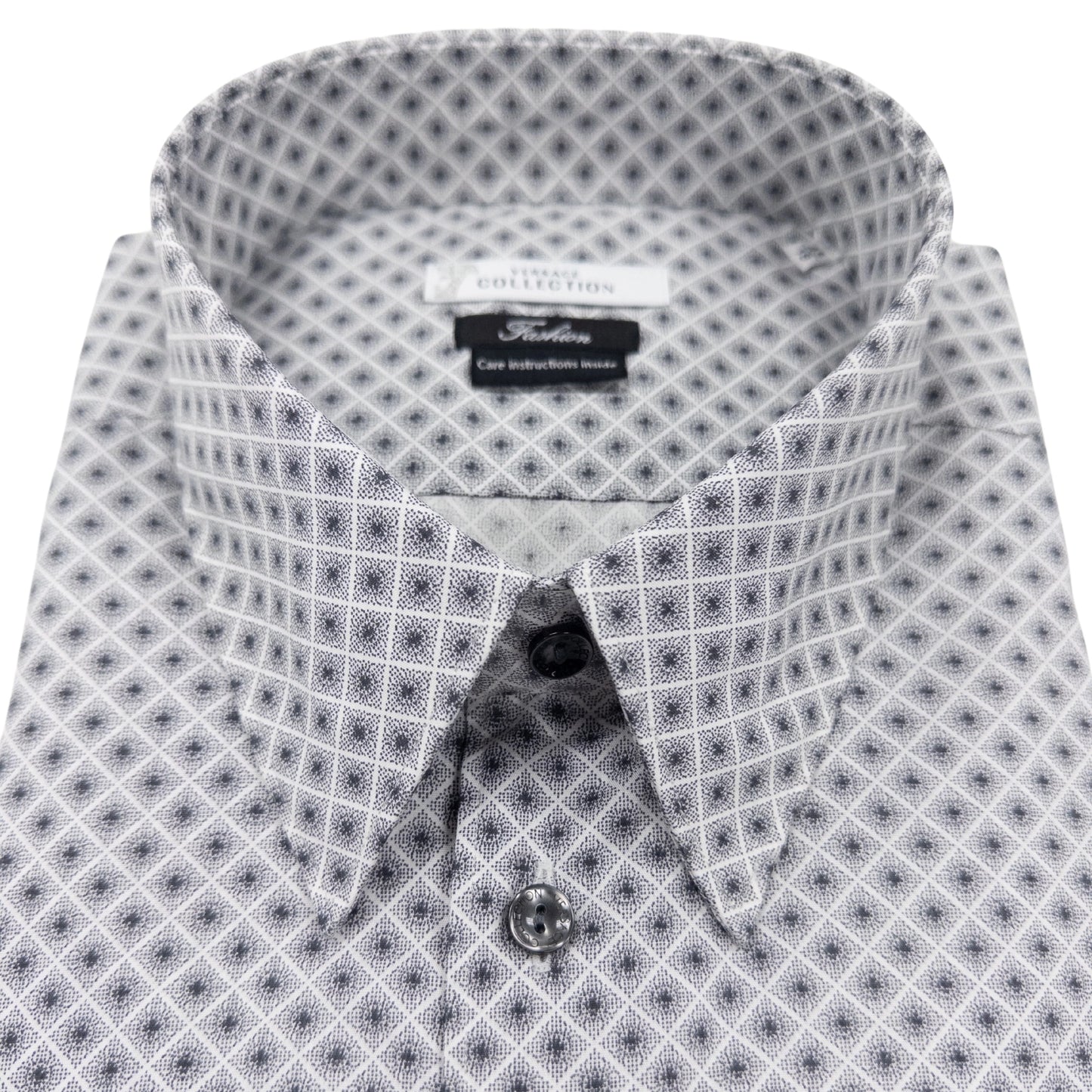 Versace Speckled Patterned Dress Shirt