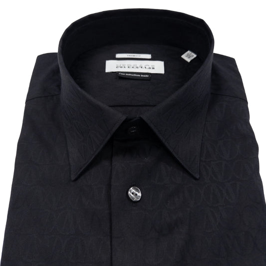 Versace V Circle Black Dress Shirt