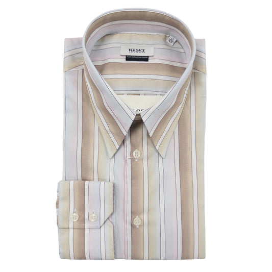 Versace Pastel Stripes Dress Shirt