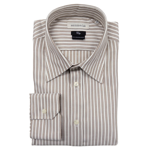 Versace Brown Helix Dress Shirt