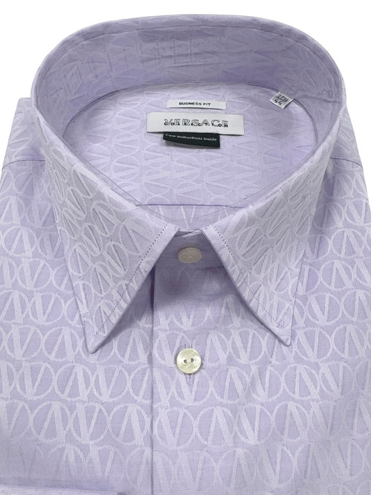 Versace V Circle Dress Shirt Pink