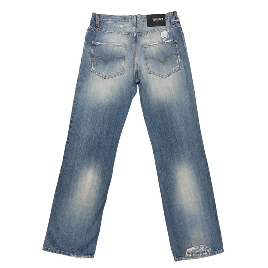 Versace Distressed Boot Cut Jeans Size 34