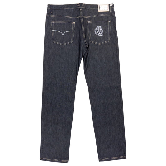 Versace Rhinestone Pocket Jeans