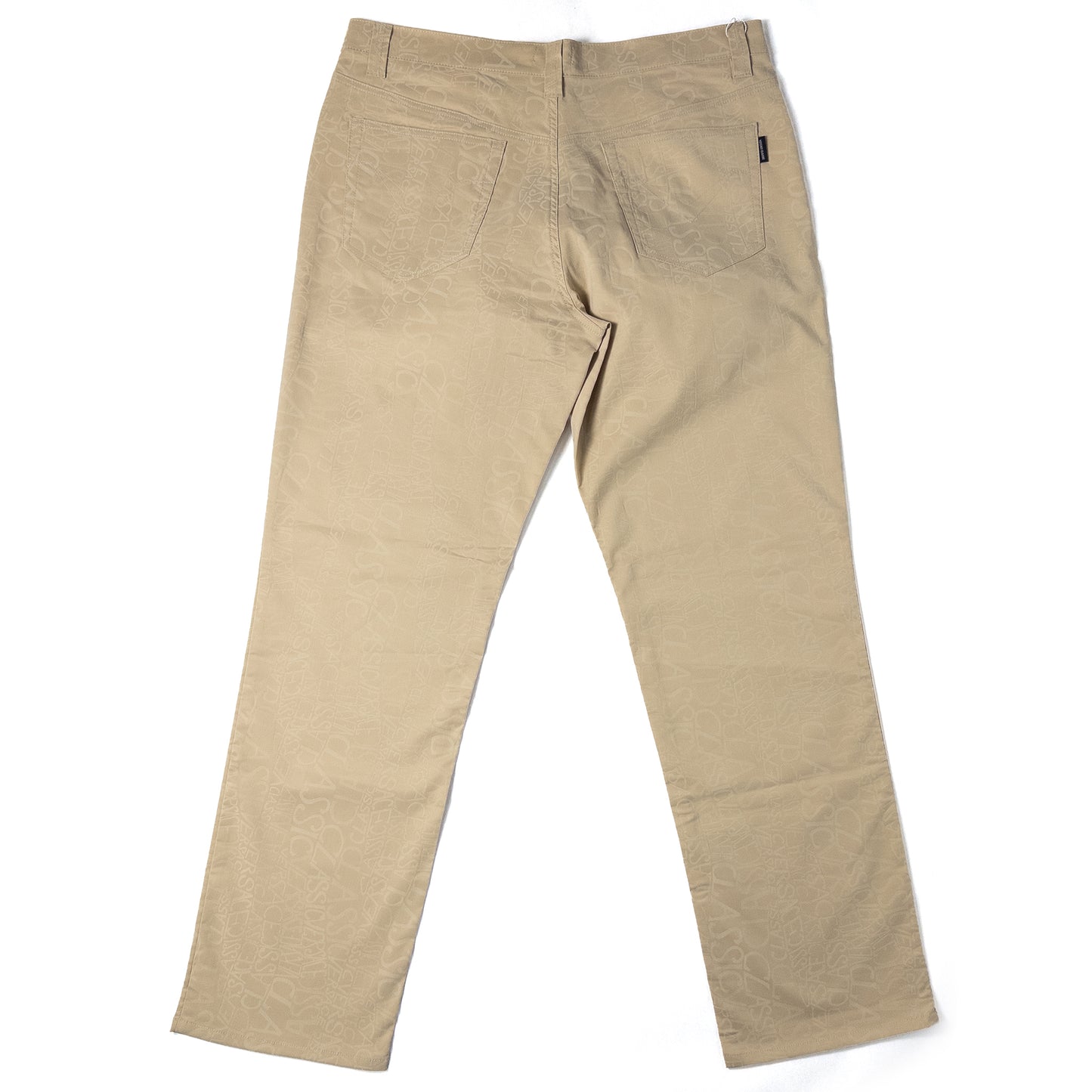 Versace Beige Text Pants