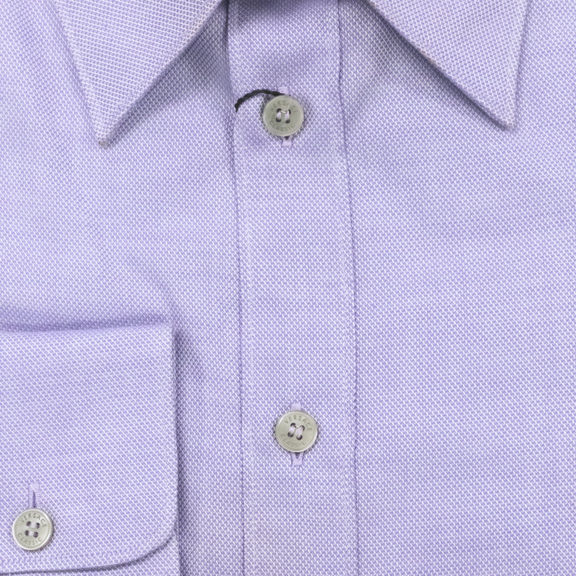 textured dress shirt Versace Lavender Textured Dress Shirt – Morovati Uomo