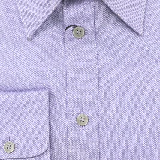 Versace Lavender Textured Dress Shirt