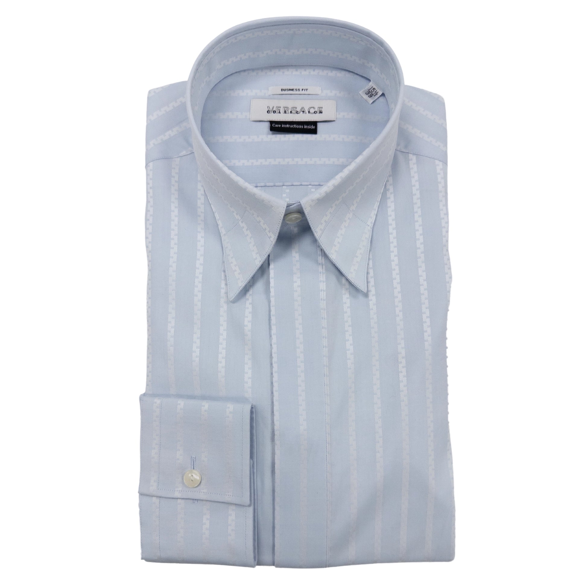 Versace Light Blue Dress Shirt – Morovati Uomo
