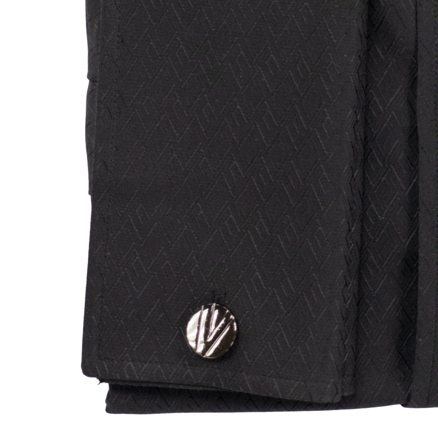 Versace Black Detailed Dress Shirt