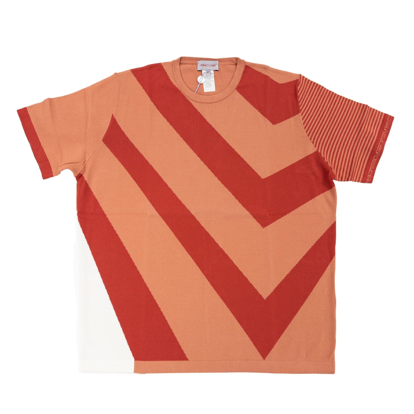 Versace Angled Striped T-Shirt