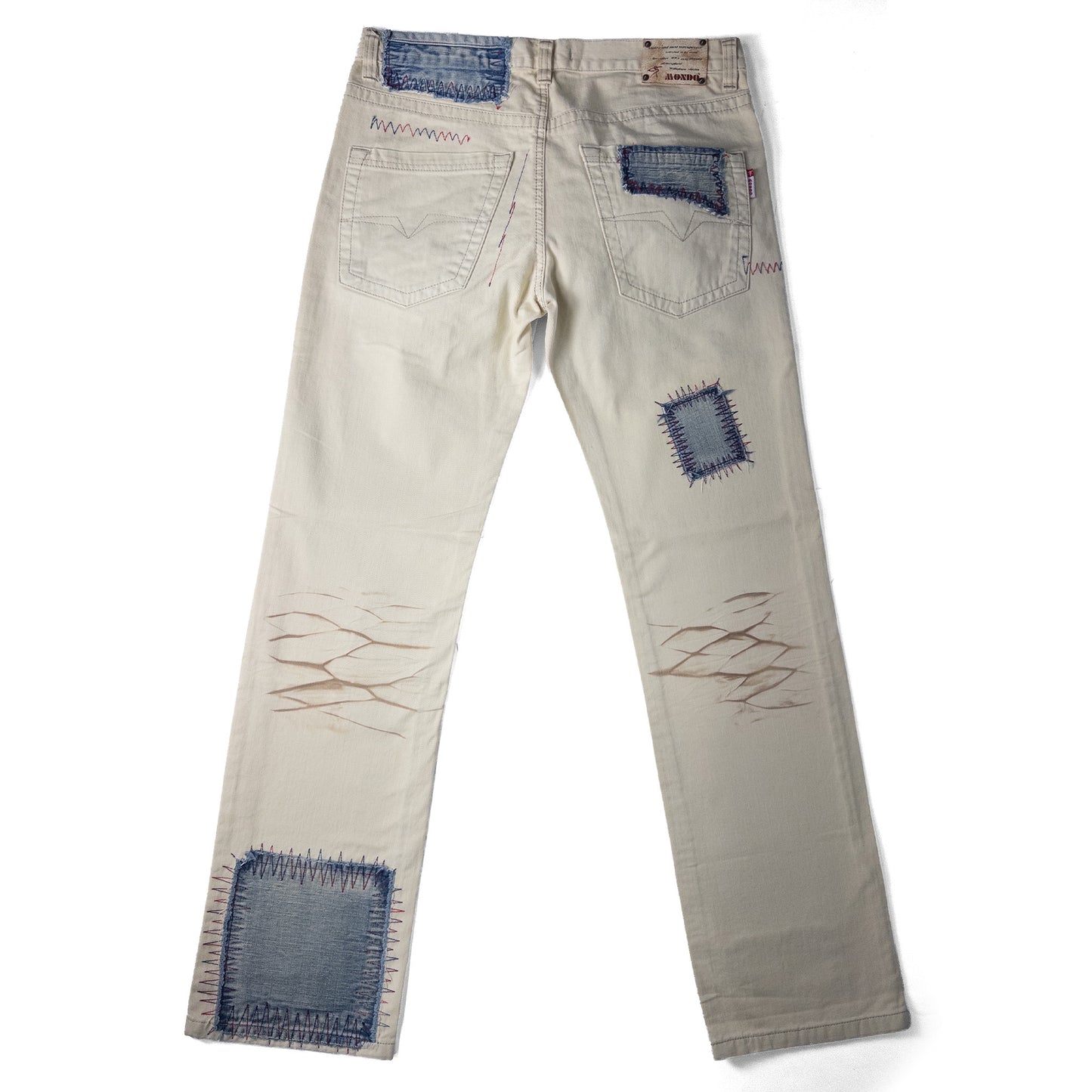 Mondo Biege Patch Jeans