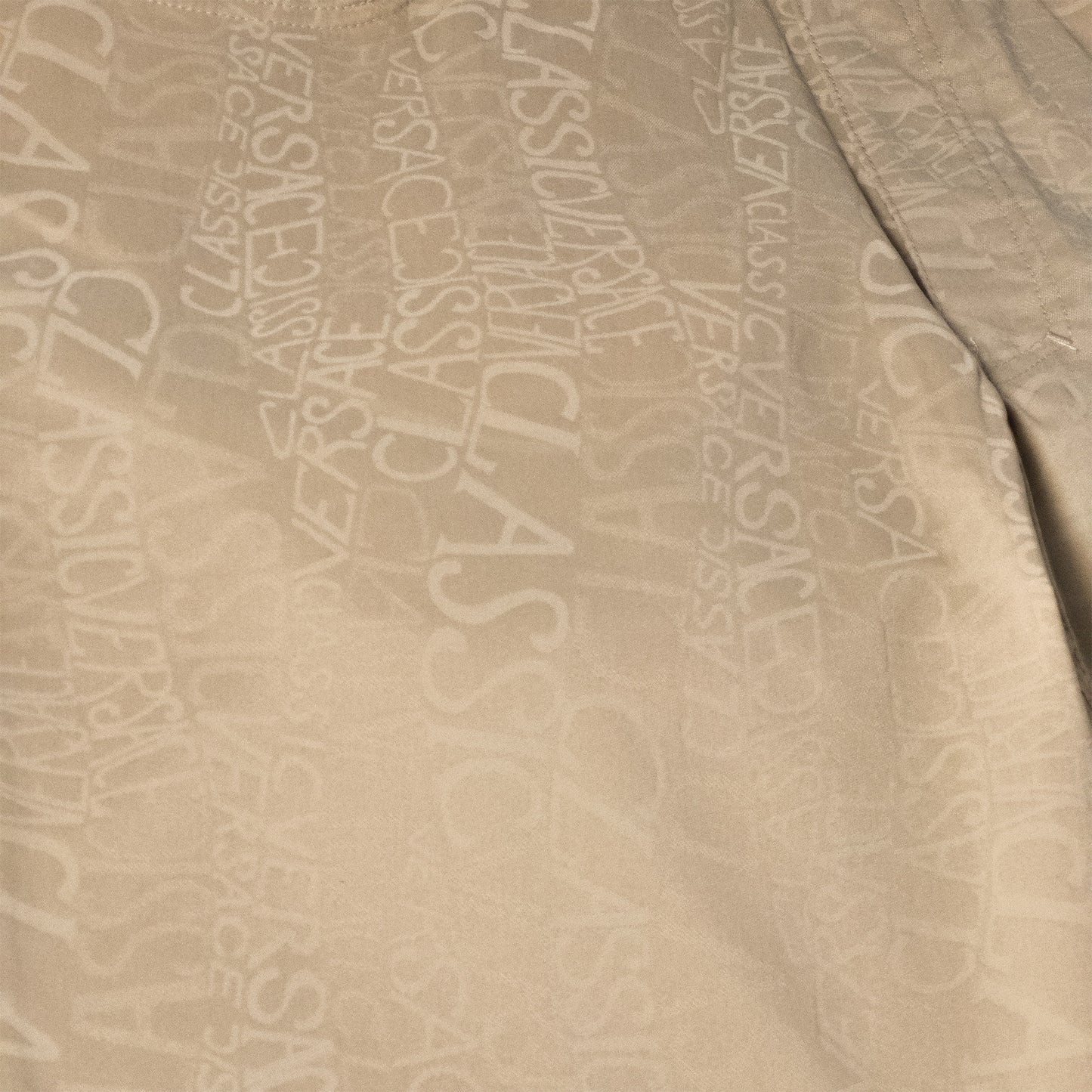 Versace Beige Text Pants