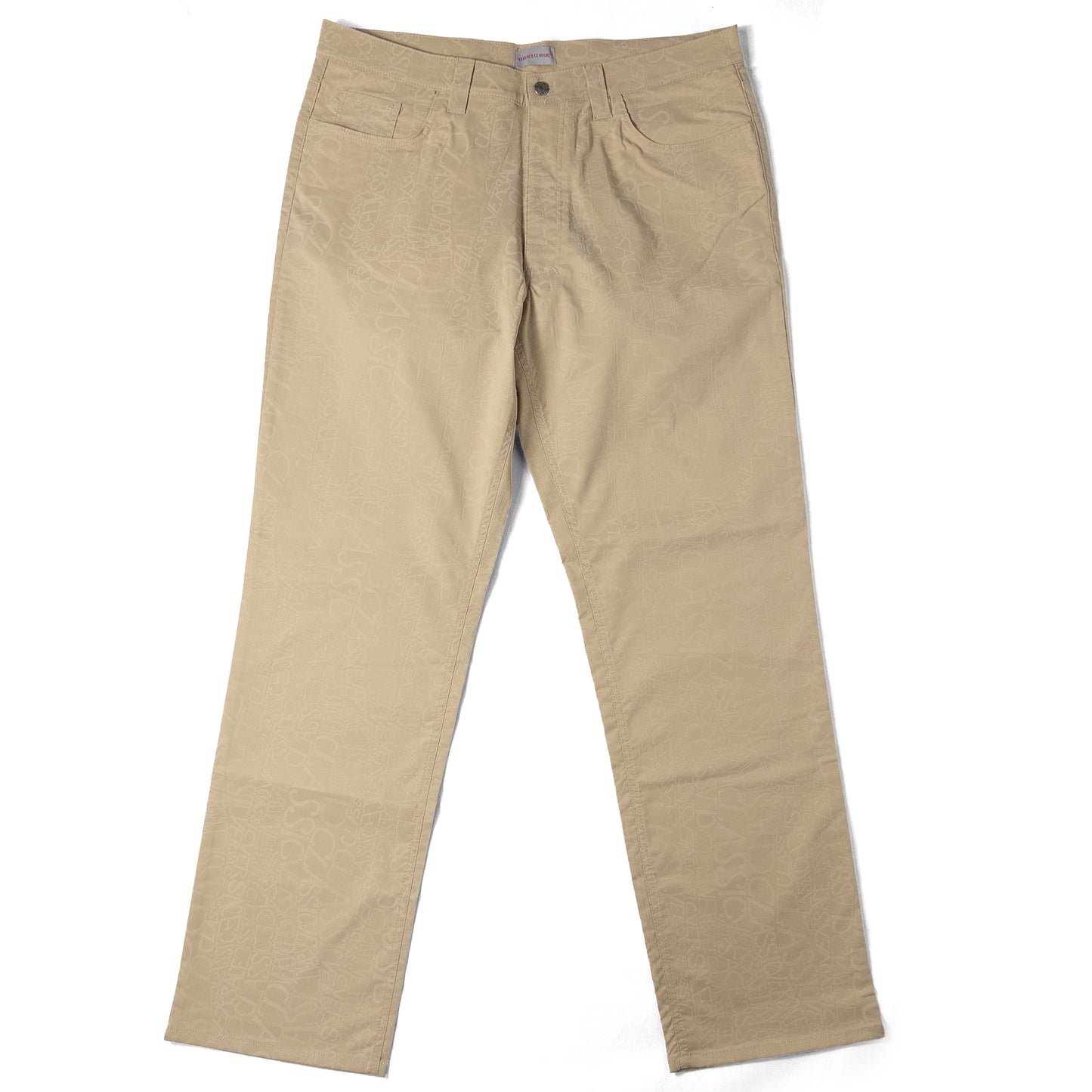 Versace Beige Text Pants