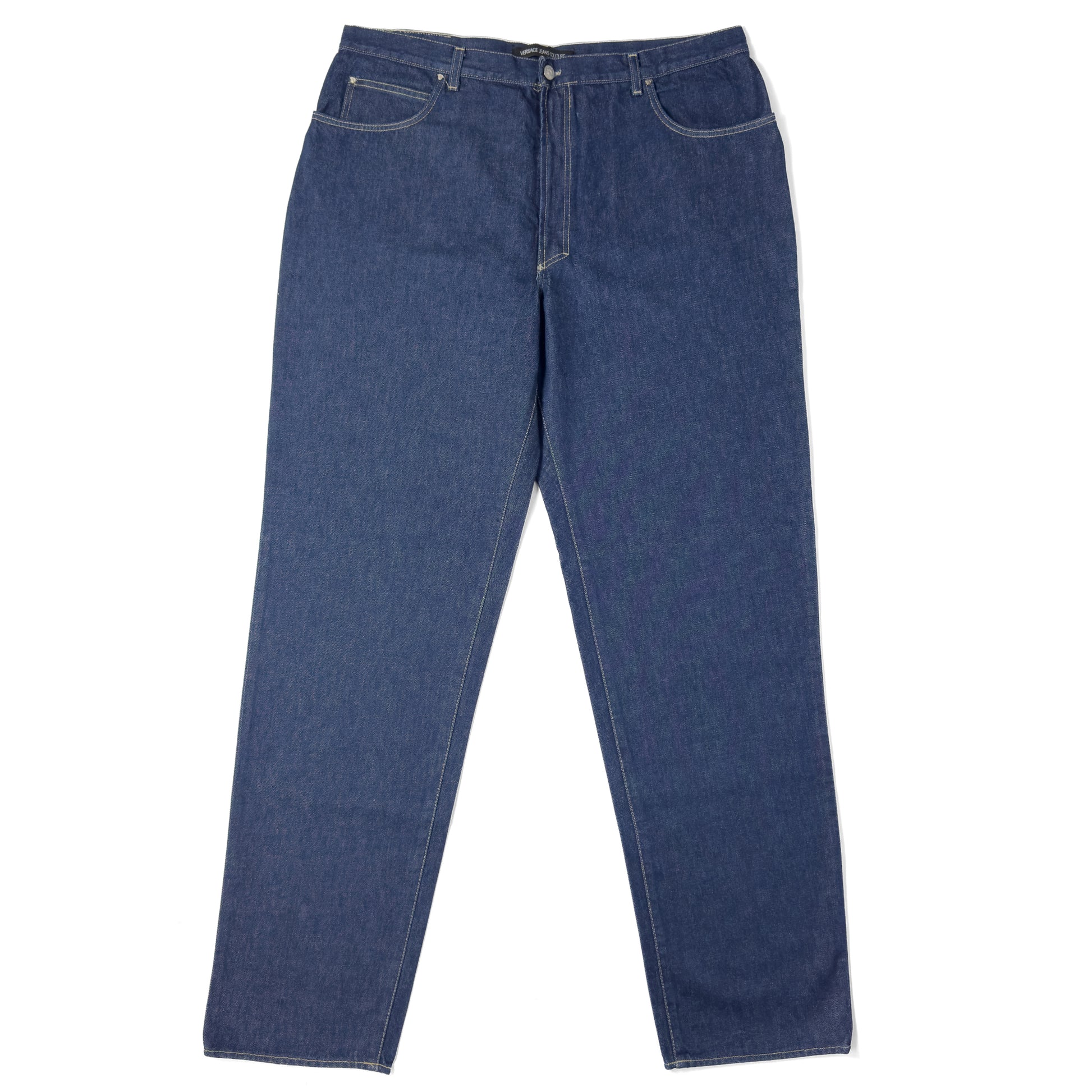 versace blue jeans front